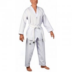 DOBOK ADI-CLUB II (3 RAYAS) CUELLO NEGRO ADITCB02