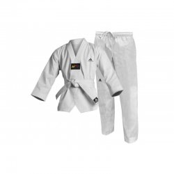 DOBOK ADI-CLUB II (3 RAYAS) CUELLO NEGRO ADITCB02