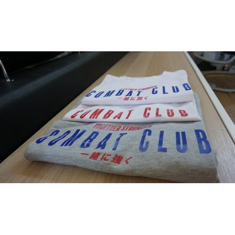 T-SHIRT COMBAT CLUB GRIS
