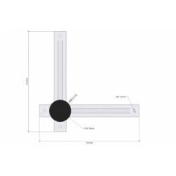 SOPORTE DE PARED RECTA