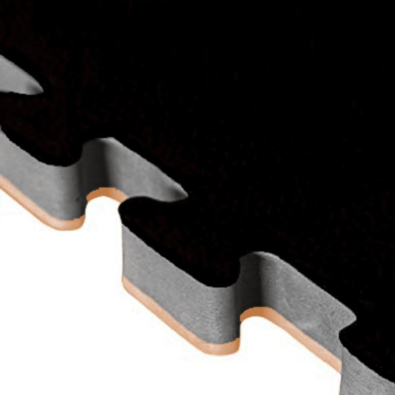 TATAMIS PUZZLE  2.5 CM Effet Bois/Noir