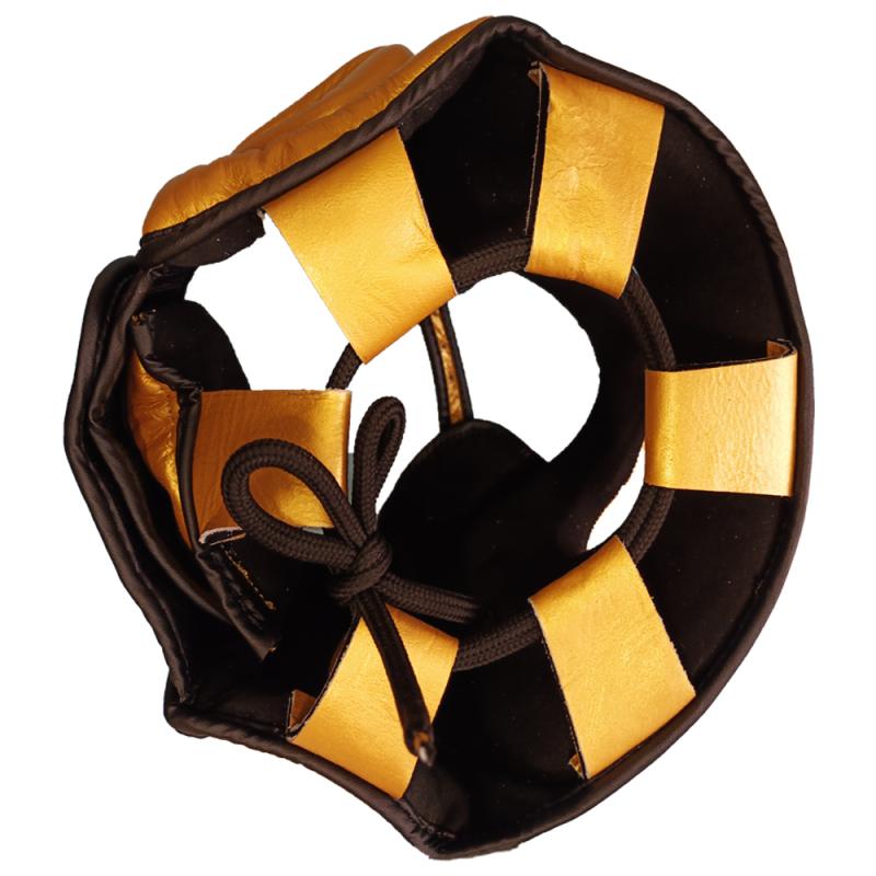 CASQUE DE BOXE AVEC BAR OR