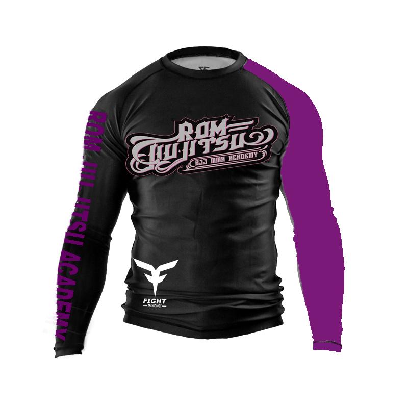 RASHGUARDS PERSONNALISÉS MANCHES LONGUES ROM JIU-JITSU