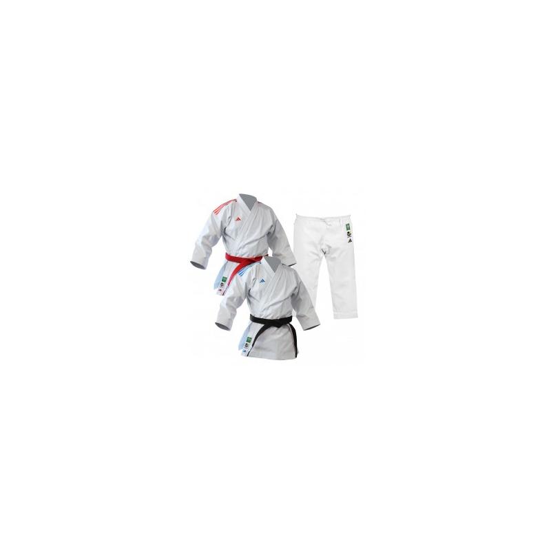 PACK KARATEGIS ADIDAS KATA SHORI WKF (BANDES DE COULEUR)