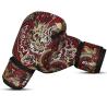 Guantes de Boxeo Muay Thai Kick Boxing Fantasy Dragon Rojos