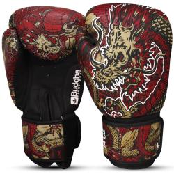 Guantes de Boxeo Muay Thai Kick Boxing Fantasy Dragon Rojos