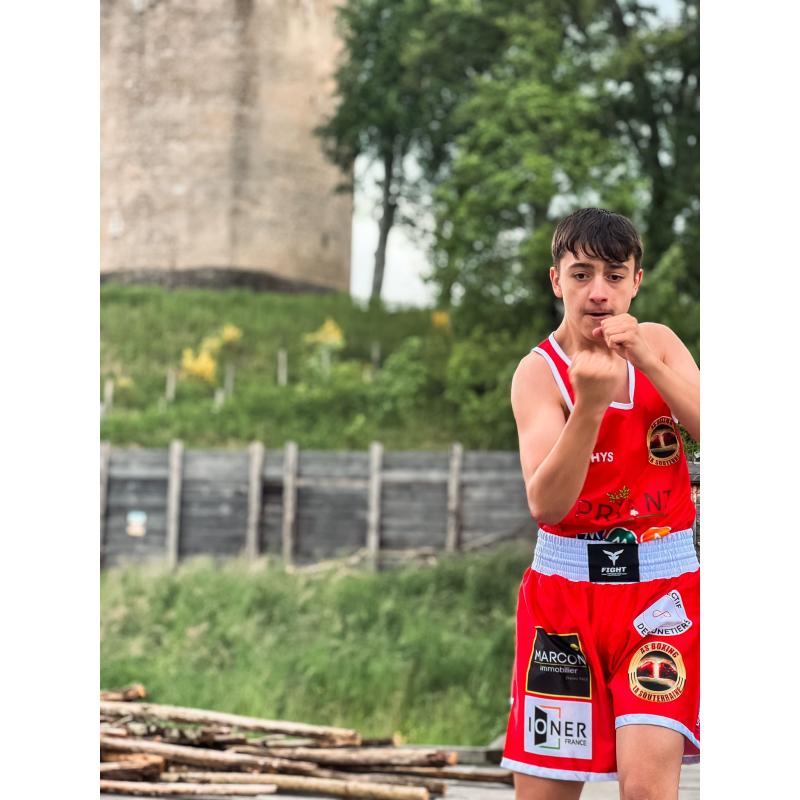 SET BOXING "AS BOXING LA SOUTERRAINE" RED