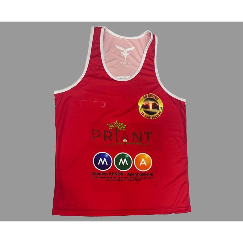 ENSEMBLE DE BOXE ROUGE "AS BOXING LA SOUTERRAINE" ROUGE