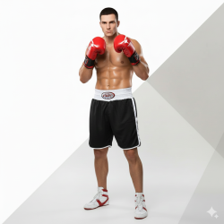 SHORT BOXEO "NEGRO FIST"