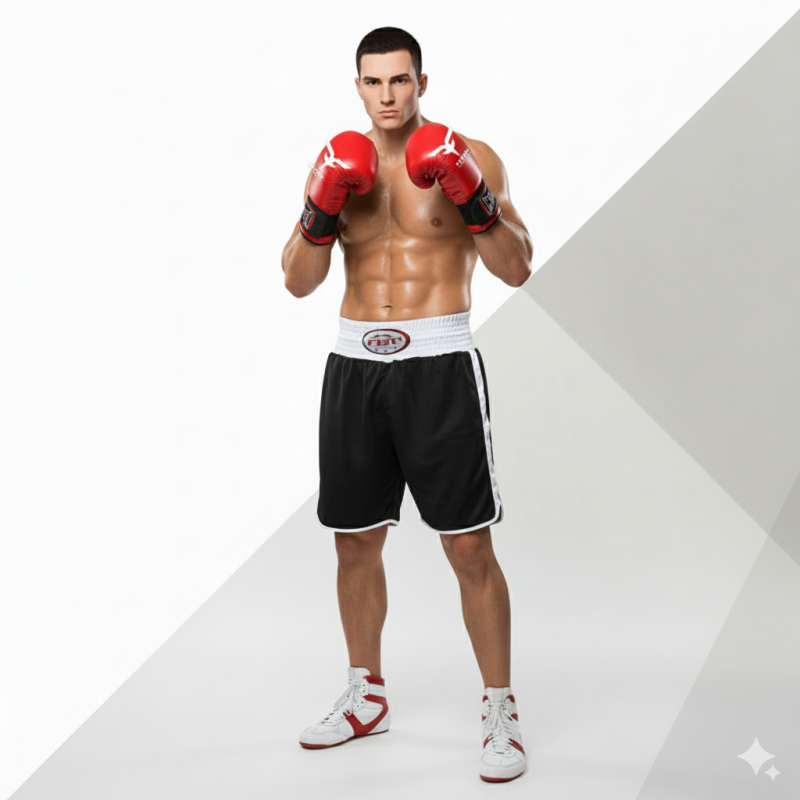SHORT BOXEO "NEGRO FIST"