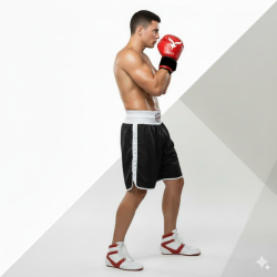 SHORT BOXEO "NEGRO FIST"