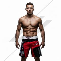SHORT MMA STORM
 Talla-XL Color-NEGRO / ROJO