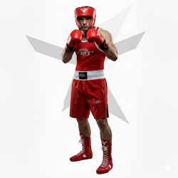 CASQUE  COMPETITION AMATEUR ROUGE