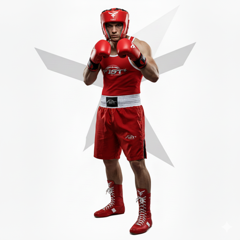 CASQUE  COMPETITION AMATEUR ROUGE