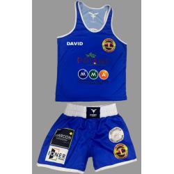 CONJUNTO BOXEO Azul "AS BOXING LA SOUTERRAINE"