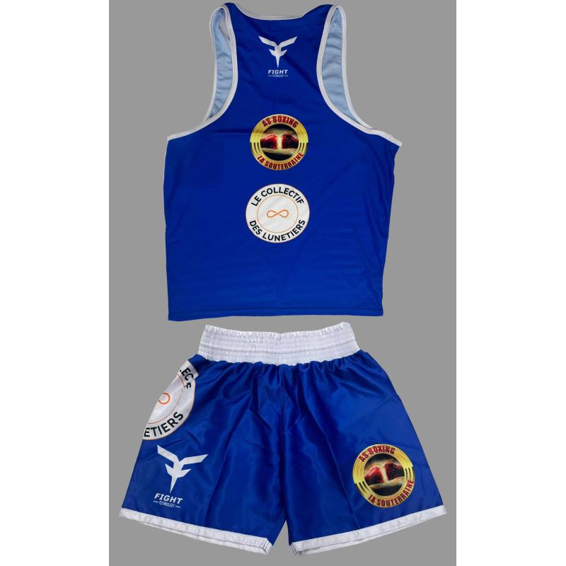 CONJUNTO BOXEO Azul "AS BOXING LA SOUTERRAINE"