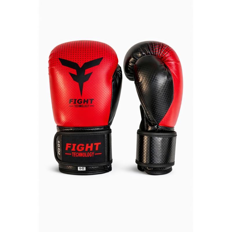 GUANTES DE BOXEO "CARBONO" ROJOS
