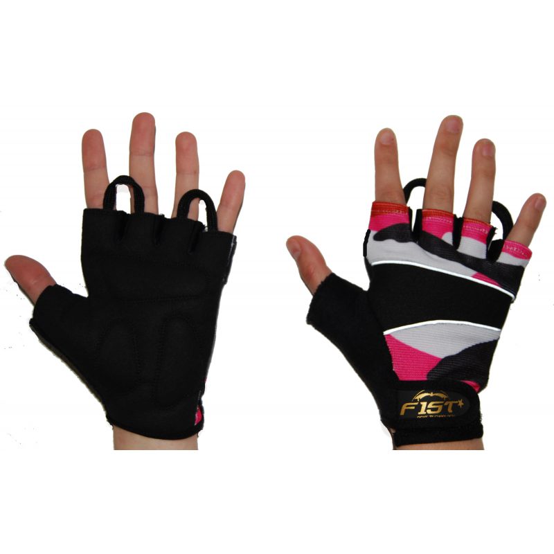 GUANTES FITNESS CAMO ROSA