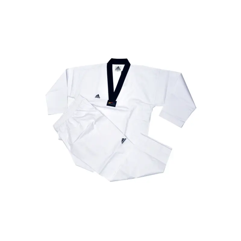 DOBOK ADI-CLUB II (3 RAYAS) CUELLO NEGRO ADITCB02