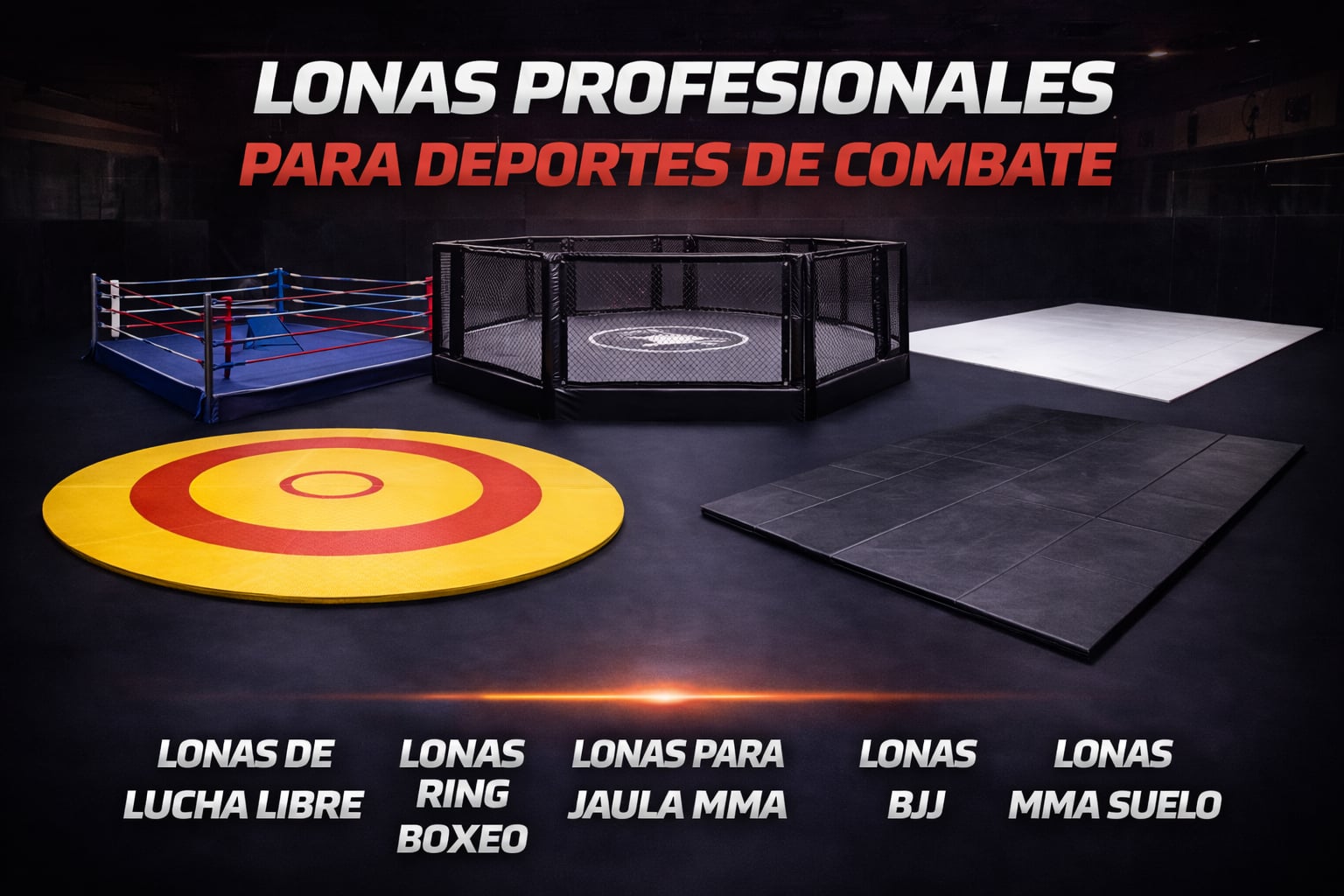 LONAS PROFESIONALES PARA DEPORTES DE COMBATE